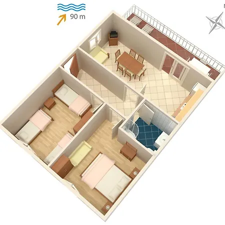 Apartman Mastrinka 1005a Trogir